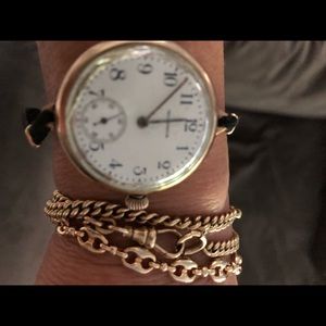 Vintage Waltham Kreisler Gold Wind Up Watch-Works!